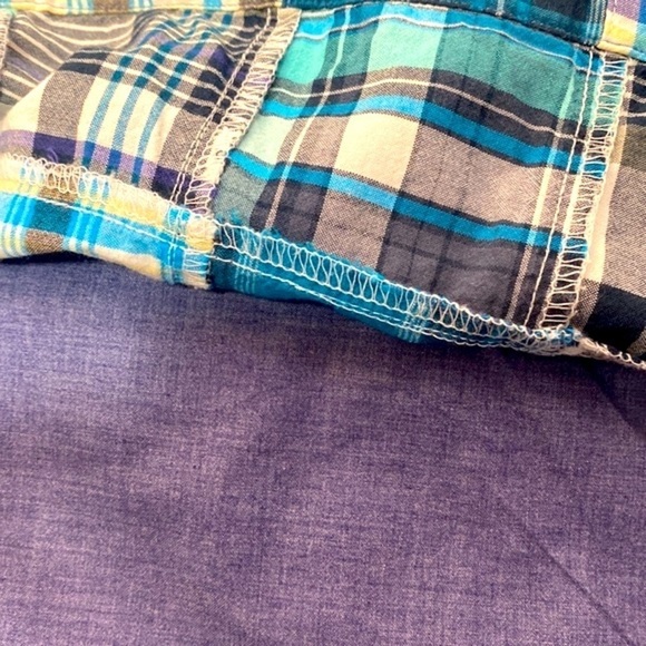 Women’s Talbots Petites Fully Lined Madras Patchwork Sleeveless Dress Size 6p - Picture 6 of 6